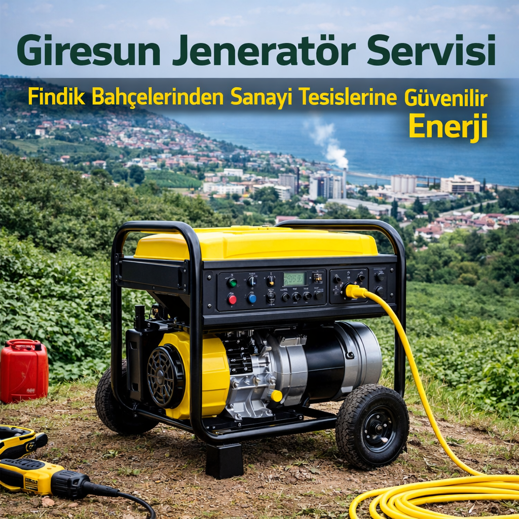 Giresun Jeneratör Servisi: Fındık Bahçelerinden Sanayi Tesislerine Güvenilir Enerji